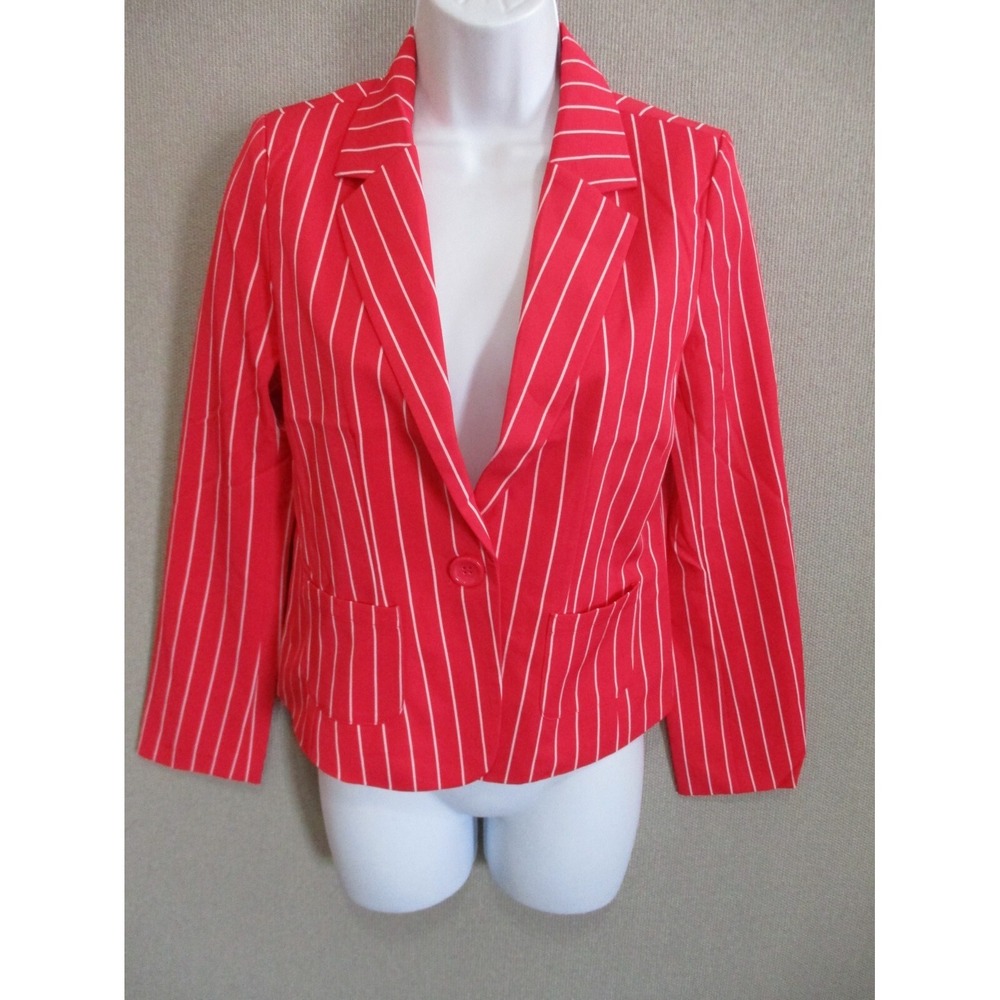 C'est Toi Pink Striped Blazer Size Small NWOT